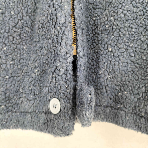 ヘインズ Hanes 90s- ネップ加工ボアジップジャケット メンズ  M